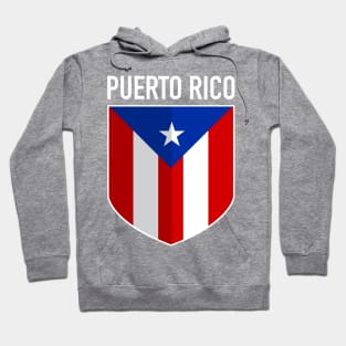 Puerto Rico - flag shield design Hoodie